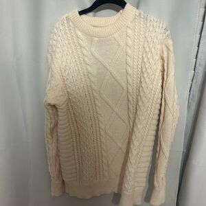 Aelfric Eden Soft Cream Cable Knit Sweater